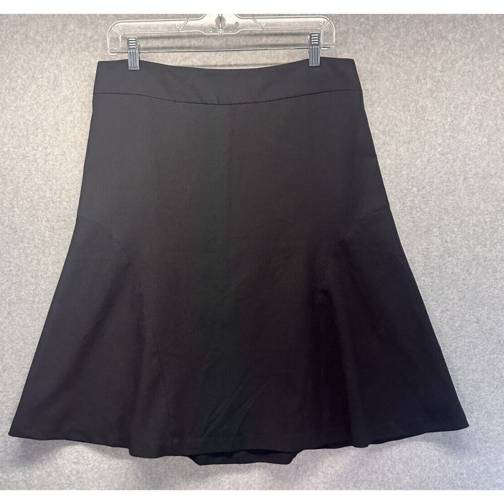 Merona Womens Shirt Fit And Flared Black Lined Invisible Zipper Size 8
